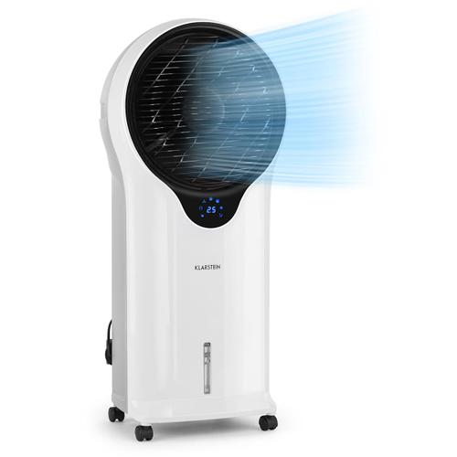 Rafraîchisseur d'air - Klarstein - Ventilateur humidificateur d'air - silencieux - climatiseur mobile sans evacuation - Blanc