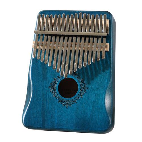 Piano À Pouce En Acajou, 17 Touches, Kalimba En Bois Avec Marteau De Réglage, Autocollant Pour Les Amateurs De Musique, Accessoires De Jeu