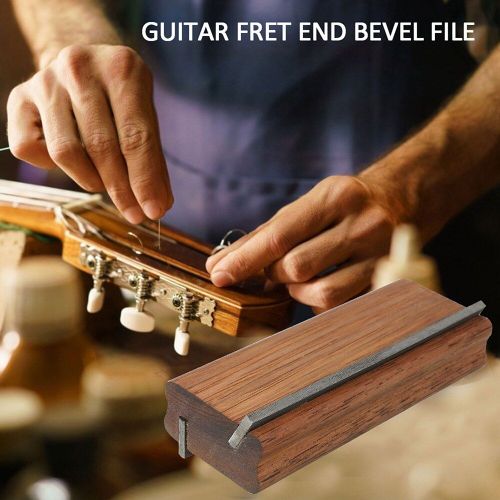 Lime Biseautée En Bout De Chanfrein Pour Guitare, Outils De Polissage D'entretien De Double Luthier, Pièces D'instruments Musicaux