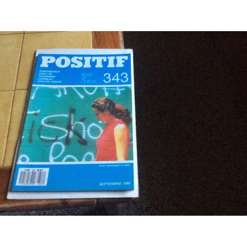 Positif Revue De Cinema 343 De Septembre 1989