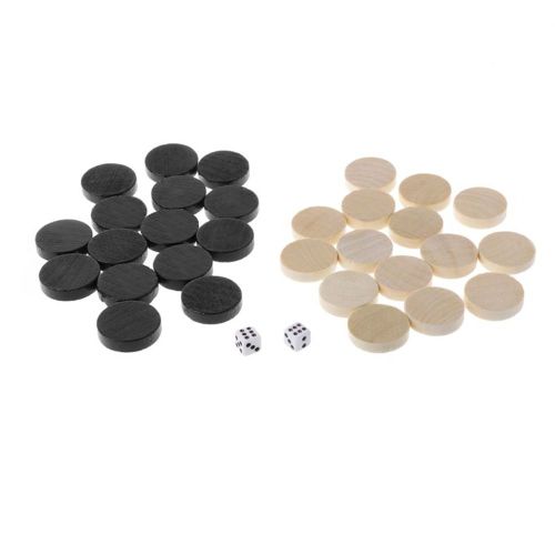 Jeu De Dames En Bois, 30 Pièces, 19/24mm, Pièces D'échecs, Backgammon, Jeu De Société Pour Enfants Et Adultes, Divertissement Pour La Maison, Jeu Du Nouvel An