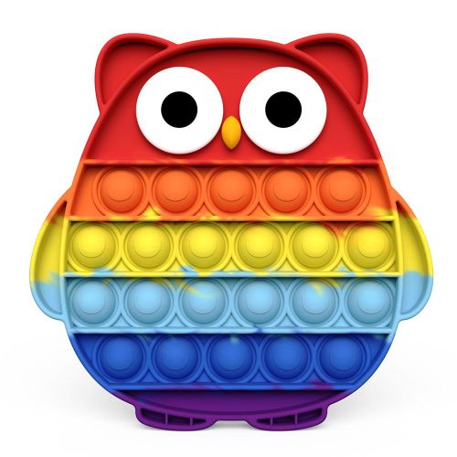 Jeu De Bulles Autisme En Forme De Hibou, Jeu De Société Pour Adultes Et Enfants, Anti Stress Amusant