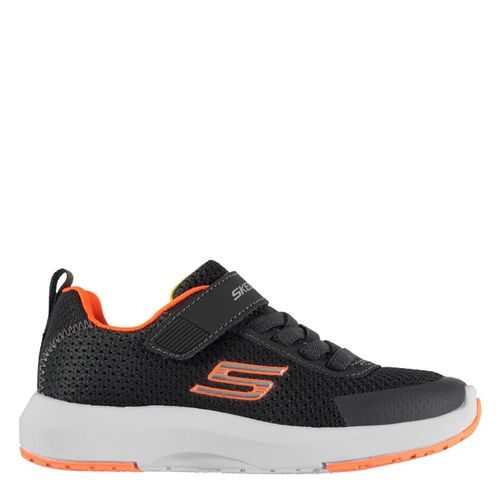 Skechers Dyna Tread Enfant Chaussures De Sport Baskets Basses Fermeture Velcrosgris