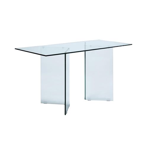 Bureau Clarissa - Verre Trempé - Transparent