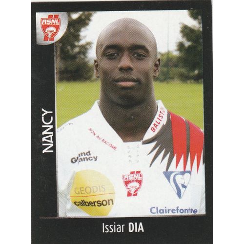 N° 310 - Stickers Image Vignette Panini - Foot 2008 - Issiar Dia - As Nancy