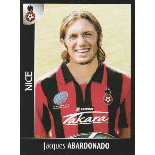 N° 320 - Stickers Image Vignette Panini - Foot 2008 - Jacques Abardonado - Ogc Nice