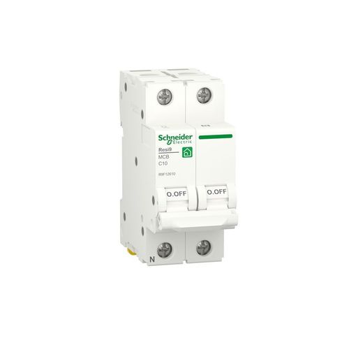 Disjoncteur Resi9 1p+N 10a Courbe C 230v 6000a