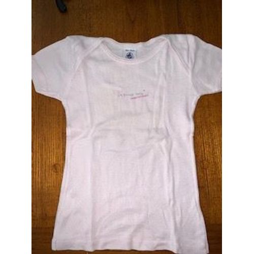 Maillot De Corps 3 Ans Petit Bateau Rose Et Blanc
