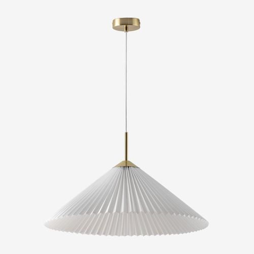 Plafonnier Margalida En Métal Et Tissu Doré