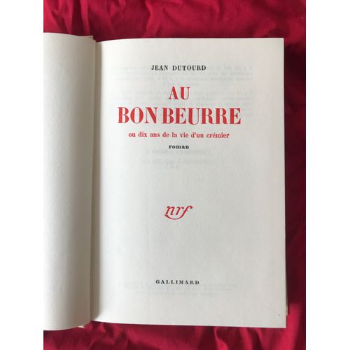 Au Bon Beurre Jean Dutourd