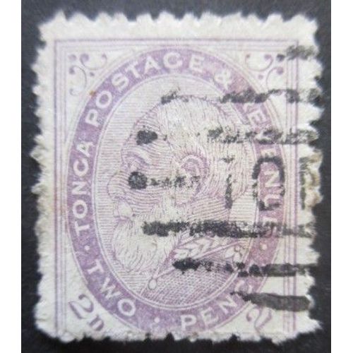 Tonga N°2b Dentelé 12,5 Oblitéré Cote 15€
