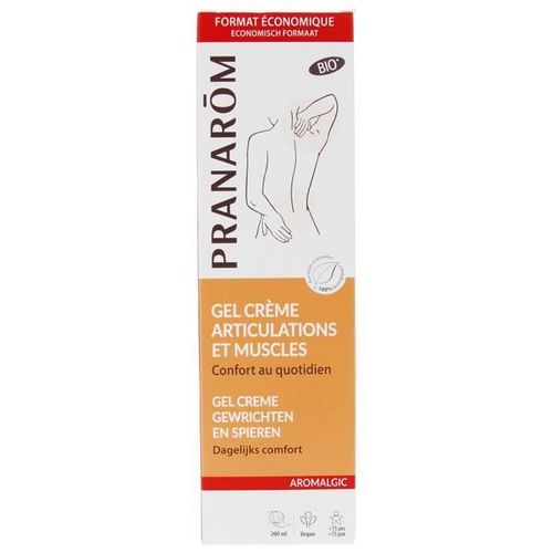 Gel Crème Articulations Et Muscles Confort Au Quotidien Bio - Pranarôm - Aromalgic - 200 Ml 