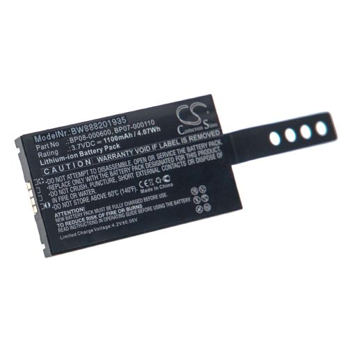 vhbw Batterie remplacement pour Datalogic 11300794, 3H21-00000370, 800065-56, 94ACC0083 pour scanner de code-barre POS (1100mAh, 3,7V, Li-ion)