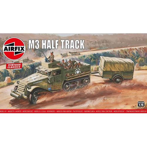 Maquette Véhicule Militaire : M3 Half-Track-Airfix