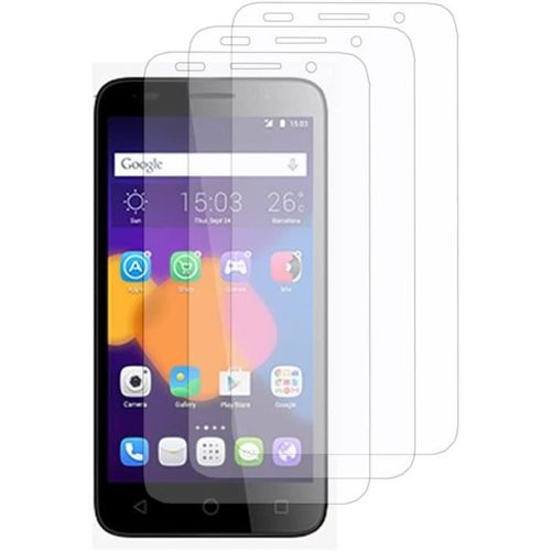 Lot 3 Films De Protection D'ecran Transparent Anti-Rayures Predecoupe Pour Alcatel Pixi 3 (4.5)