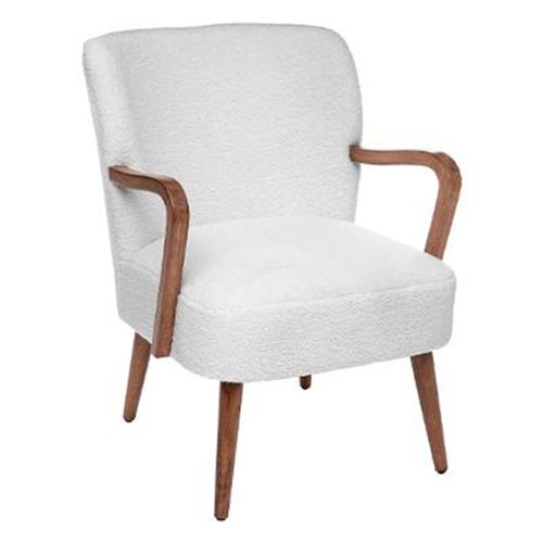 Fauteuil Imitation Fourrure "Chiara" 79cm Blanc