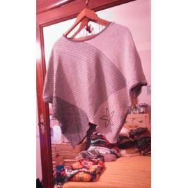 Top Gris Asymétrique Manches Chauve-Souris 38 M Desigual.