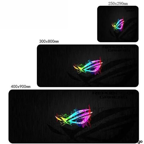 ROG ASUS-Tapis de souris de jeu en caoutchouc média,petit PC,sous-marin,accessoires de clavier de bureau,polymères d'ordinateur,ordinateur portable,mignon Mausepad,900x400 - Type ASUS0002-200x250x2mm