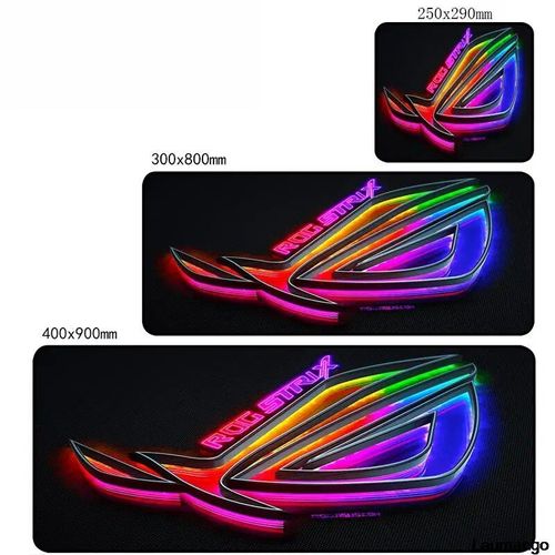 ROG ASUS-Tapis de souris de jeu en caoutchouc média,petit PC,sous-marin,accessoires de clavier de bureau,polymères d'ordinateur,ordinateur portable,mignon Mausepad,900x400 - Type ASUS0001-300x900x2mm