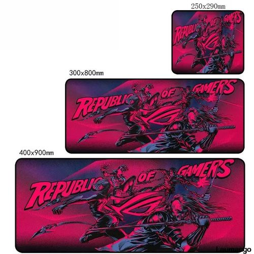 ROG ASUS-Tapis de souris de jeu en caoutchouc média,petit PC,sous-marin,accessoires de clavier de bureau,polymères d'ordinateur,ordinateur portable,mignon Mausepad,900x400 - Type ASUS0017-180x220x2mm
