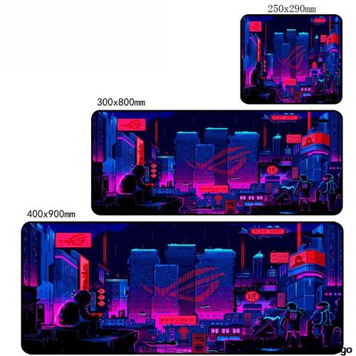ROG ASUS-Tapis de souris de jeu en caoutchouc média,petit PC,sous-marin,accessoires de clavier de bureau,polymères d'ordinateur,ordinateur portable,mignon Mausepad,900x400 - Type ASUS0016-300x800x2mm