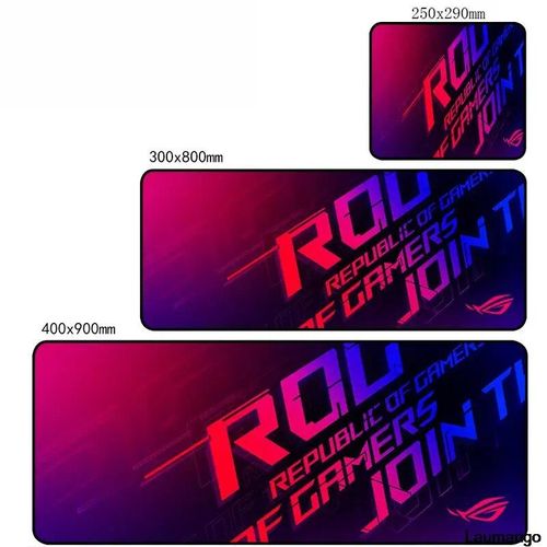 ROG ASUS-Tapis de souris de jeu en caoutchouc média,petit PC,sous-marin,accessoires de clavier de bureau,polymères d'ordinateur,ordinateur portable,mignon Mausepad,900x400 - Type ASUS0023-200x250x2mm