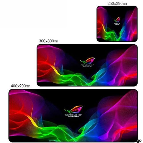 ROG ASUS-Tapis de souris de jeu en caoutchouc média,petit PC,sous-marin,accessoires de clavier de bureau,polymères d'ordinateur,ordinateur portable,mignon Mausepad,900x400 - Type ASUS0026-200x250x2mm