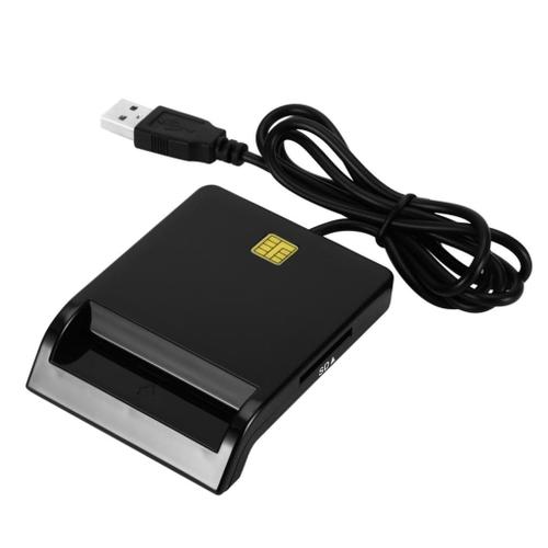 USB 2.0 Lecteur De Carte à Puce CAC ID Carte Bancaire Carte Sim