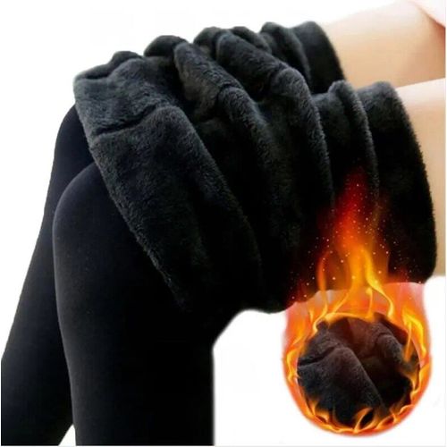 Leggings Décontractés En Velours Ogo Pour Femmes,Pantalons Skinny Pour Dames,Haute Élasticité,Épais,Chaud,Noir,Hiver,