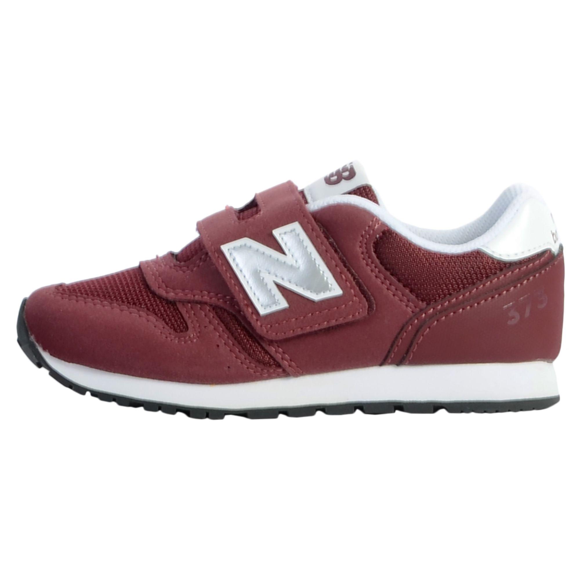 Baskets Cuir Enfant New Balance 373 Bordeaux blanc Rakuten