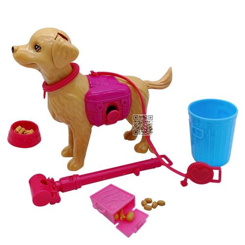 Taille Dy100-1 Chien De Compagnie En Plastique 1:6 Pour Enfant, Accessoires De Salle De Jeu De Poupée Princesse Barbie, Cadeau D'anniversaire Pour Fille,