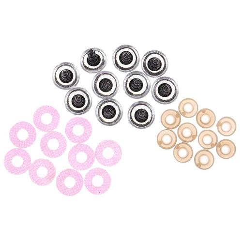 Taille Rose 10 Ensembles 16mm Jouets En Peluche Paillettes Yeux De Sécurité Non Tissés Rondelle Yeux De Poupée Clairs