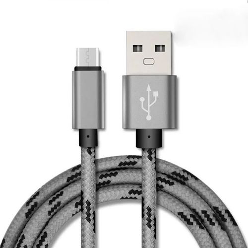 Câble Micro Usb 3a Long Pour Recharge Rapide,Cordon De Chargeur Pour Téléphone Android,Compatible Avec Samsung S7 Xiaomi Redmi Note 5 Pro - Type Grey-3m
