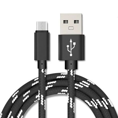 Câble Micro Usb 3a Long Pour Recharge Rapide,Cordon De Chargeur Pour Téléphone Android,Compatible Avec Samsung S7 Xiaomi Redmi Note 5 Pro - Type Black-1m