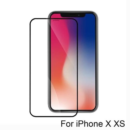 Film Protection Ecran Ultra Resistant,Vitre Hd Durete,Incassable Pour For Iphone X Xs Black Glass Film -Htghmc16121