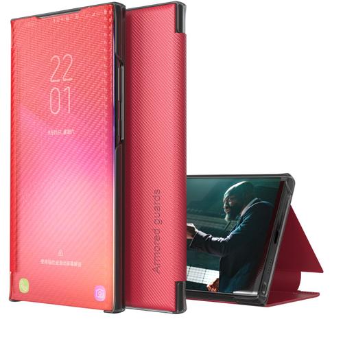 Étui Coque Redmi Note9 Pro, Coque Redmi Note9 Pro, Housse Coque Pour Xiaomi Redmi Note9 Pro Antichoc, Pas De Couvercle Rabattable Visible Housse Pour Xiaomi Redmi Note9 Pro_Rouge