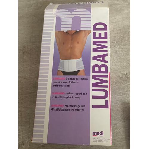 Ceinture De Soutien Lombaire Avec Doublure Antitranspirante Lumbamed Homme Gris Taille 3 