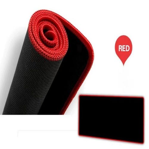 Tapis de souris d'ordinateur Gaming MousePad grand Gamer PC Tapis de bureau Clavier Pad 2mm - Type Rouge-60x30cm