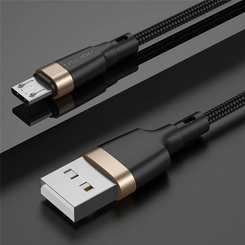Uslion-Câble Micro Usb 3.0 Pour Recharge Rapide Et Données,Cordon De Chargeur Pour Téléphone Xiaomi Redmi Note 5,Longueur 1m,2m,3m - Type Black Gold For Micro-2m