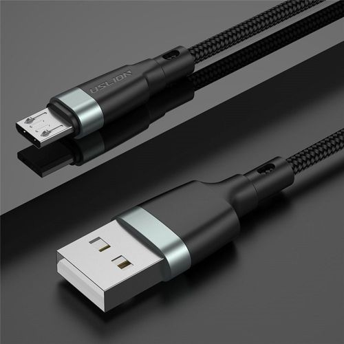 Uslion-Câble Micro Usb 3.0 Pour Recharge Rapide Et Données,Cordon De Chargeur Pour Téléphone Xiaomi Redmi Note 5,Longueur 1m,2m,3m - Type Gray For Micro-1m