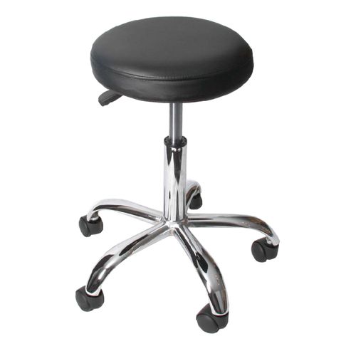 Tabouret Pour Cabinet Médical Windhoek, Simili-Cuir   Noir