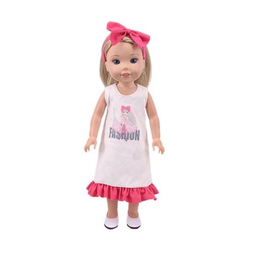 Taille B687 Vêtements De Poupée Robe Jupe Chaussures Chapeau Lunettes Pour 14.5 Pouces Nancy Poupée Américaine Et 32-34cm Paola Reina Poupée Notre Génération Jouet Pour Fille