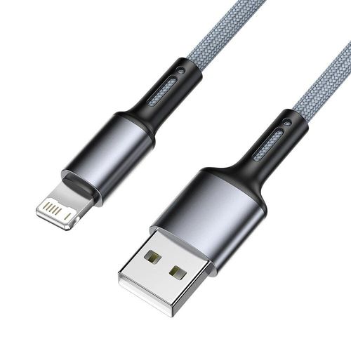 Câble Usb Pour Recharge Rapide Et Transfert De Données,Cordon De Chargeur Pour Iphone 13 12 11 Pro Max 5 6 S 7 8 Plus Se Et Apple Ipad 1m 2m 3m - Type Silver Gray-0.25m