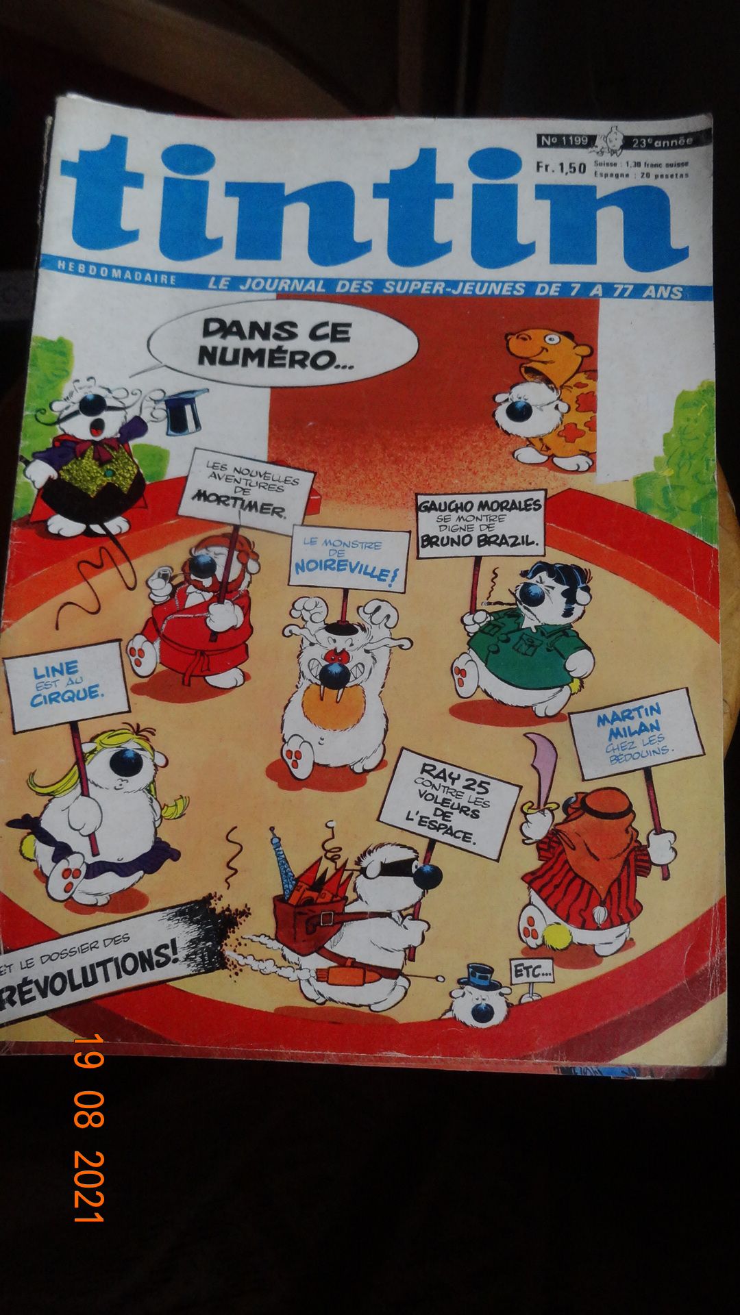 Journal De Tintin Numéro 1199 Du 21 Octobre 1971