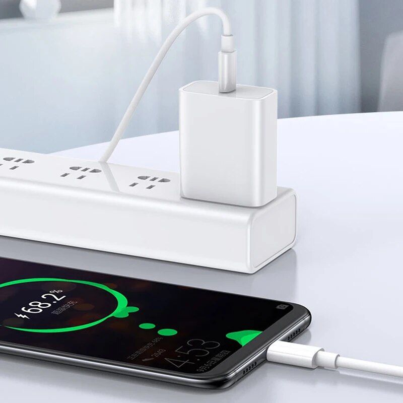 Cble USB Type C pour Huawei,Super Chargeur,Cble Blanc,3A,6... - 4