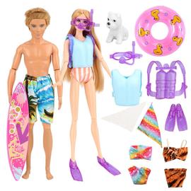 Habit Barbie - Vetement Poupee et Mini-Poupee - Tenue Ken : Pantalon Avec  Sweat Et Chaussure Orange - Cdiscount Jeux - Jouets