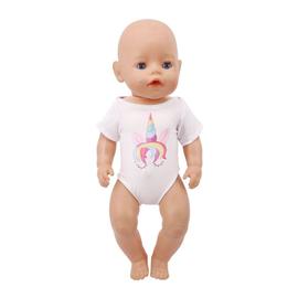 Peluche Body Baby Doll Blanc en vêtements de Couchage Toy Enfants Cadeau D'Anniversaire
