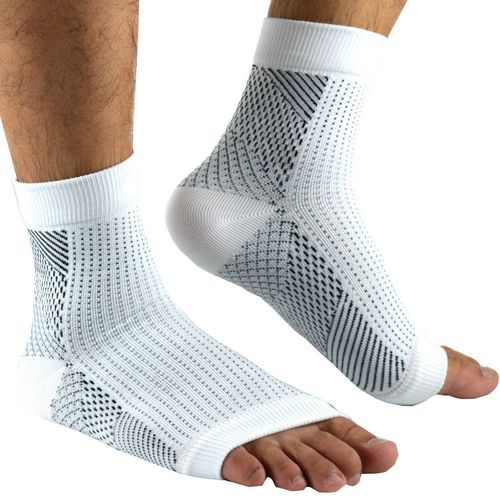 Chaussettes Courtes De Compression 1 Paire Blanc S/M