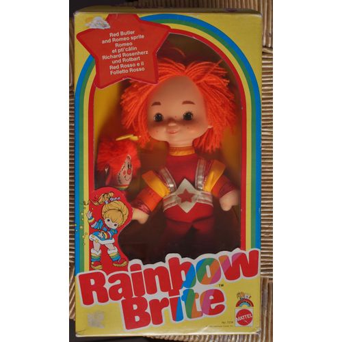 Rainbow Brite Blondine Au Pays De L'arc-En-Ciel Red Butler And Romeo Sprite Roméo Et Pti' Câlin 1983