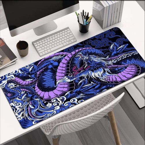 Grand tapis de souris gamer en caoutchouc,art informatique,Japon,la grande vague d'oke agawa,clavier Otaku,polymères de bureau - Type 5-1000x500x4mm